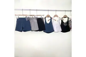 Quick Drying Yoga Pants Training Hip Lift Bras Shark Fitness Set Yoga Pants Solid Color Halterneck Bra Pilates Women Yoga Pants