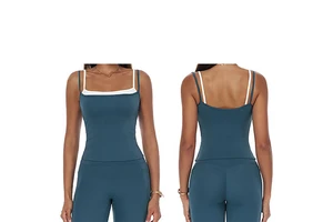High Elastic Tank Top Comfortable Slim Workout Yoga Tops with Four-way Stretch Gym Fitness Sportswear