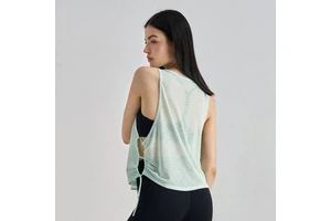 Quick Dry Women Polyester Sportswear Sleeveless Gym Fitness Yoga Tops Sports T Shirts Workout Tank Vest