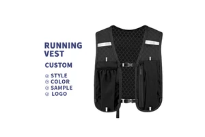 High-quality Fashion Lightweight Waterproof Outdoor Nylon Hydration Running Vest with Phone Storage for Hiking & Cycling