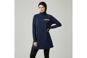Womens Long Sleeve Modest Top Thumb Holes Breathable Quick-Dry UPF50+ Eco-Friendly Active Wear for Fitness Yoga Sports