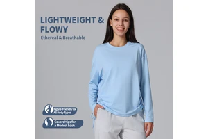 Women's Four Way Stretch Long Sleeve Top Sport Yoga Running Crew Plaid Quick Dry Breathable Eco-Friendly Sweat-Wicking Windproof