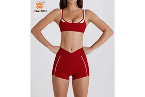 OEM New Plus Size Padded Solid Yoga Top Backless Breathable Women Double Shoulder Straps Front Seamless
