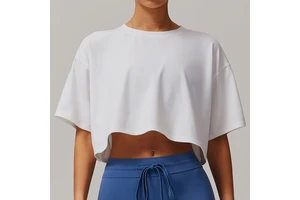 2025 Hot Selling 5 Colors Athletic Short Sleeve Top Comfortable Round Neck Short T-shirt Fitness Running Yoga Wear