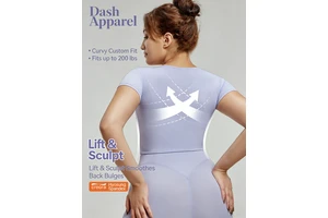 Plus Size Women's Short-Sleeve Sports T-Shirt Chest Pads Mesh Decoration Solid Color Spandex/Nylon Material Tight-Fitting Yoga