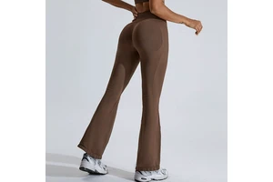 Women's High Waist Seamless Workout Flared Leggings Hip Lift Plus Size Spandex/Nylon 250g Elastic Waist Full Length Spring Yoga