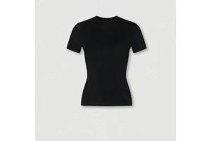 OEM 90% Cotton 10% Spandex Slim Fit Tops Blank Short Sleeve Basic Stretch Women's T-shirts Wholesale Supplier