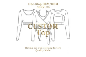 Custom Trendy Plus Size Breathable Seamless Recyclable Queen Womens Yoga Long Sleeve T Shirts Front Fall Fashion 2026 Crop Tops
