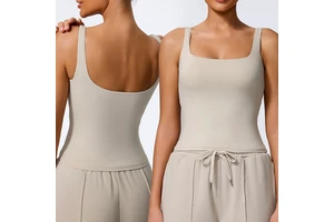 Wholesale Women's Summer Slim Fit Sports Vest Detachable coaster Breathable Quick Drying Running Fitness Yoga tank Top