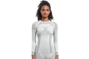 Women Workout Shirts Seamless Long Sleeve Yoga Tops High Elastic Ski Suit for Sports Running Breathable Athletic Slim Fit