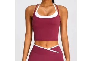 High Support Four-Way Stretch Skinny Fit Workout Tops Quick Dry Tank Top Front for Women Plus Size Running Tank Top