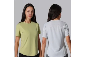 Custom Summer Women's Yoga Top High Quality Loose Casual Short Sleeve Gym Sports T-shirt Quick Dry Breathable Fitness Gym Shirt