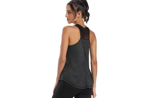 Women's Slim Fit Mesh Back Yoga Tank Top Moisture Management Workout Vest With Sleeveless Gym Clothes-Direct Factory Wholesale