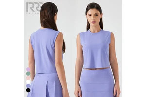 Roregal 2025 Summer New Jacquard Mesh Women Sports Vest Sleeveless Fitness Tops Quick Drying Breathable Yoga Clothes
