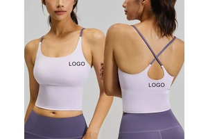 High Quality Breathable Plus Size Women Yoga Wear Sleeveless Solid Pattern Spandex/Nylon Sports Fitness OEM Service Tank Top