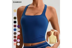 EVARICKY High Quality Four-Way Stretch Fitness Vest Running Workout Spandex Sports Top Women's Summer Lightweight Yoga Tank Top