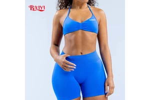 Custom Logo Sports Yoga Bra for Women Halter Breathable Sleeveless Backless Running Bras Workout Crop Top Gym Fitness Wear Oem