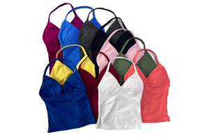 Women's Basic Strap-Collar Sleeveless Stretch Tank Tops Cool Mesh Loose Fit Sexy Gym Yoga Fitness Clothing Yoga Tops