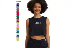 QUICK DRY Solid T-Shirts Sports Girls Summer Blank Fitted Fitness Crop Top Workout Womens Gym Tank Yoga Tops for Women