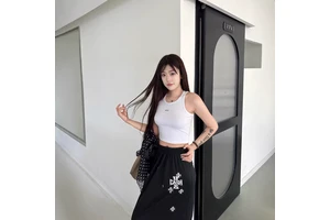 26 Summer for I-Beam Threaded Yoga Vest High-Elasticity Dopamine-Boosting Base-Layer Bow Short Sports Crop Top Straps Womens