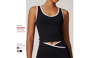 Wholesale Custom Logo Tight Quick Dry V Neck Sports Vest Women'S Backless Yoga Bra Gym Fitness Workout Wear Outerwear Sports Top