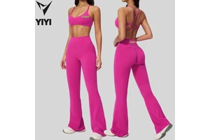 Wholesale Hot Selling Women Daily Casual Sport Wear 2pcs Sets Gym Running Yoga Workout Outdoor Cycling Fitness Wear Outfits