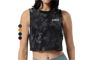 Women's Loose Sleeveless Sports Tank Top Quick Dry Yoga Gym Vest Breathable Running Workout Crop Top for Summer Fitness