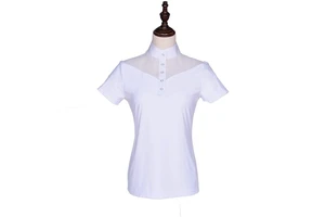 High Quality Plus Size Women Spandex Polyester Stretch Solid Breathable Anti-Wrinkle Embroidered O-Neck Full Sleeve Casual Basic