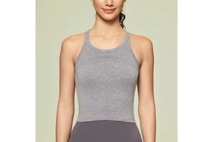 Sleeveless Yoga Top for Women Seamless One-piece Woven I-back Moisture-absorbing Breathable Gym Fitness Sports Women's Tank Tops