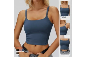 Custom Women Plus Size Lightweight Seamless High Support Shockproof Yoga Tank Top for Fitness Gym