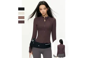 2026 Wholesale Lightweight Yoga Tank Tops Workout Gym Fitness Sportswear Clothes Plus Size Seamless Four-Way Stretch Long Sleeve