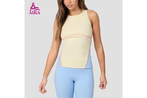 Core-Spun Cotton-Feel Polyester Compression Rib Knit 270 GSM for Running Tops