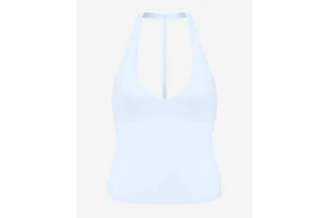 New Breathable Women's Sports Fitness Vest Crop Top Skinny Fit Yoga Training V-Neck Chest Pad Front Hanging Neck Beauty Back