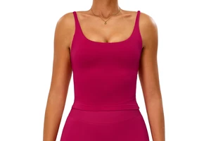 New Women's Seamless Hollow-Back Lightweight Breathable Tank Top-Quick-Dry Four-Way Stretch Yoga Running Fitness Tank