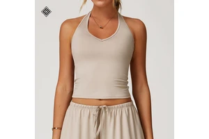 Customized Yoga Vests V-shaped Tight Back-fitting Sports Underwear Running Exercise and Fitness Vests