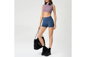 New Arrivals Wholesale Fitness Round Neck Sleeveless Skin Friendly Gym Active Sportswear Custom Women Yoga Wrap Top