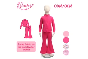 WeiWei Low MOQ Custom Young Solid Color Yoga Set For Girls Private Label CPC Certified Buttery Soft Naked Feel For Workout