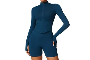 Wilder Form Singapore: Zip-Front Jacket Built on Cotton/Spandex Scuba Double Knit