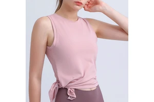 Spring Summer Women's Loose Sports Vest Breathable Quick Dry Yoga Sleeveless Top Running Gym Cover-up tank
