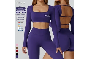 Slimming Seamless Yoga Wear Hollowed-out Yoga Long-sleeved Women's High-end Sports Running Fitness Top