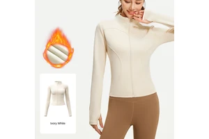 Nylon 66 High Tenacity Spandex Thermal Brushed Brushed Fleece Knit 300 GSM for Training Shorts