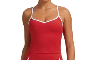 Women's Yoga Sports Vest Lightweight Quick-drying Breathable Nylon Spandex Skinny Fit for Workout Running Fitness