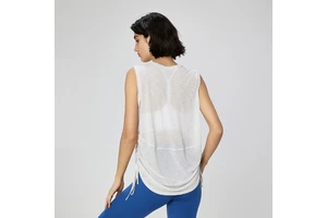Solid Color Round Neck Top Round Neck Blouses Adjustable Tether Gym Short Shirt Fitness Women's Sports Yoga Vest
