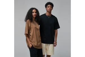 Oversize Women or Men 190g Cotton Sportswear Round Neck Short Sleeve Gym Yoga Top Sports T Shirts Workout
