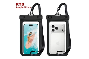 Factory Promotion Waterproof Cell Phone Pouch Clear PVC IPX8 Waterproof Mobile Phone Bag with Lanyard