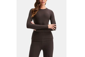 Women's Lightweight Quick Dry Slim Fit Nylon Yoga Tops-Long Sleeve for Butter Soft Breathable Workout Shirt for Adults Sustainab