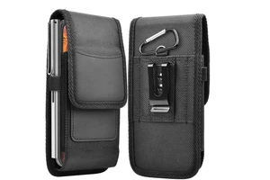 Outdoor Sports Tactical Nylon Phone Holster - Waist Pack with Free Buckle, Wallet Card Holder Phone bags for iPhone 15, 16, 16E