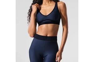 Europe United States Cross-border Spot for Same Style Yoga Clothing Sports Suit Cropped Boot Cut Pants Vest Pilates Fitness