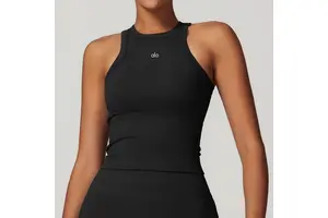 Quick Dry Sleeveless Racerback Workout Tank Tops Women Seamless Gym Vests Bodybuilding Sports Fitness Yoga Wear Good Quality Bra