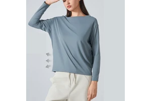 High Quality Loose Fit Quick Dry Sports Yoga t Shirt Women t Shirt Long Sleeve t ShirtWholesale